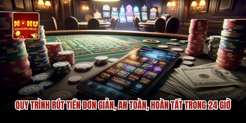 Quy trình rút tiền đơn giản, an toàn, hoàn tất trong 24 giờ